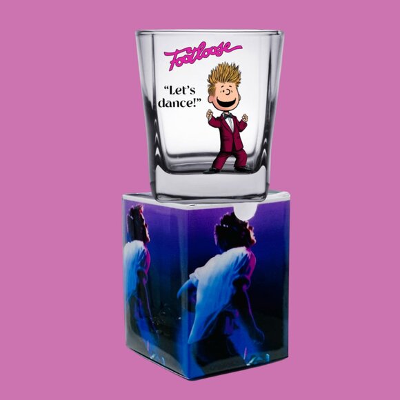 PEANUTS Versions of 80's Movies! SHOT GLASS/Matching Gift Box - Picture 9 of 16